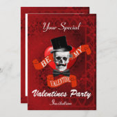 Alternatieve gotische Valentijnse partij Kaart (Voorkant / Achterkant)