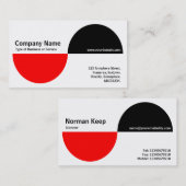 Alternatieve inkten - Rood en zwart Visitekaartje (Voorkant / Achterkant)