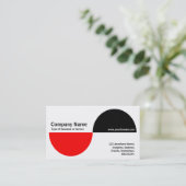 Alternatieve inkten - Rood en zwart Visitekaartje (Staand voorkant)