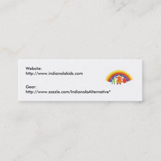 Alternatieve kaarten voor Indianola Mini Visitekaartje (Voorkant)