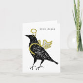 Alternatieve kerst Kaart - Crow (Voorkant)