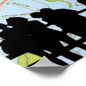 Alternatieve kleur voor afdrukken van bijtende vle poster (Hoek)