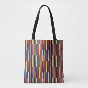 Alternatieve kleurenstrips - Patchwork - Vertcal Tote Bag