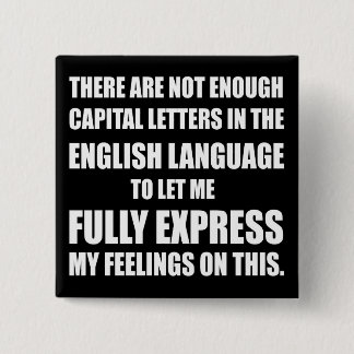 Alternatieve knop : Niet genoeg petten Vierkante Button 5,1 Cm