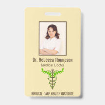 Alternatieve medische kaduceus Green Leaves Beige 