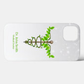 Alternatieve medische kaduceus Green leveert White Case-Mate iPhone Case (Achterkant (horizontaal))