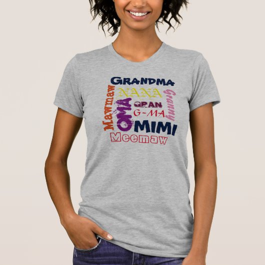 Alternatieve namen voor "Oma" T-shirt (Voorkant)