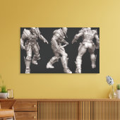 Alternatieve omwenteling bij dodelijke slag canvas afdruk (Insitu (Woonkamer))