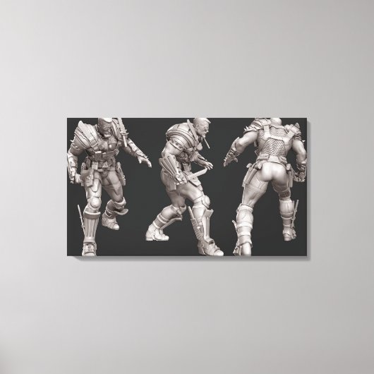 Alternatieve omwenteling bij dodelijke slag canvas afdruk (Voorkant)