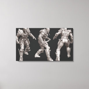 Alternatieve omwenteling bij dodelijke slag canvas afdruk