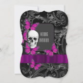 Alternatieve paarse trouwerij voor de zeemeeuw kaart (Achterkant)