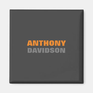 Alternatieve Perfecte Maat Grijs Oranje Vet Tekst Magneet