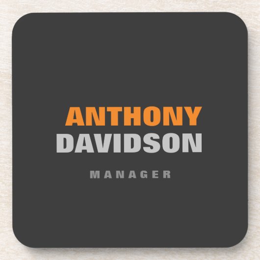 Alternatieve perfecte Oranje standaardtekst voor f Bier Onderzetter (Voorkant)