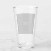 Alternatieve perfecte Oranje standaardtekst voor f Glas (Achterkant)