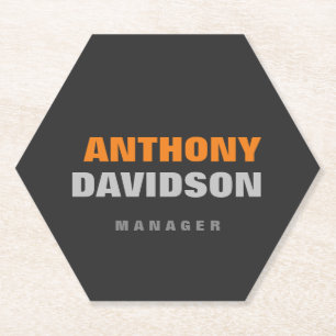 Alternatieve perfecte Oranje standaardtekst voor f Kartonnen Onderzetters