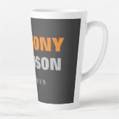 Alternatieve perfecte Oranje standaardtekst voor f Latte Mok (Rechts)