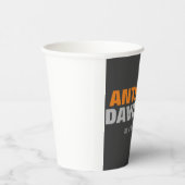 Alternatieve perfecte Oranje standaardtekst voor f Papieren Bekers (Rechts)