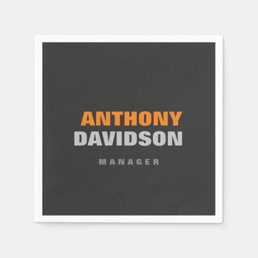 Alternatieve perfecte Oranje standaardtekst voor f Servet (Voorkant)