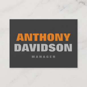 Alternatieve perfecte Oranje standaardtekst voor f Visitekaartje