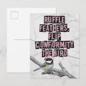 Alternatieve Punk Vogel Anti Conformiteit Briefkaart (Voorkant / Achterkant)