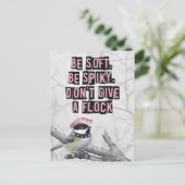 Alternatieve Punk Vogel Anti Conformiteit Briefkaart (Staand voorkant)