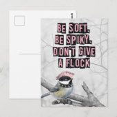 Alternatieve Punk Vogel Anti Conformiteit Briefkaart (Voorkant / Achterkant)