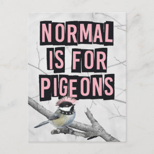 Alternatieve Punkvogel Anti Conformiteit Briefkaart