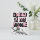Alternatieve Punkvogel Anti Conformiteit Briefkaart (Staand voorkant)