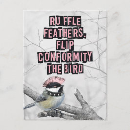 Alternatieve Punkvogel Anti Conformiteit Briefkaart