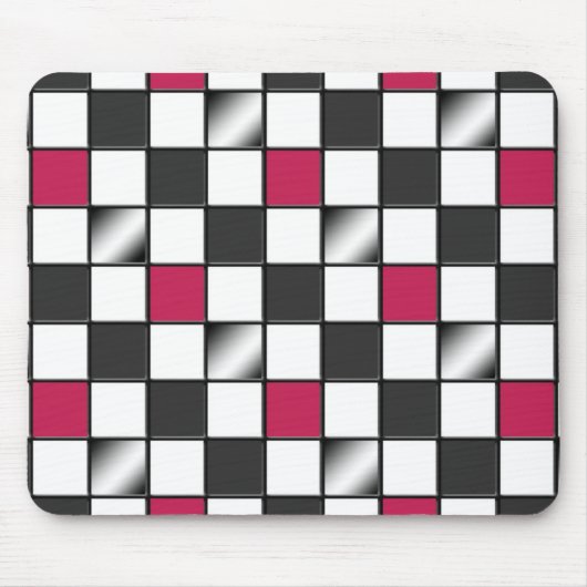 Alternatieve roze Gecontroleerde mousepad Muismat (Voorkant)