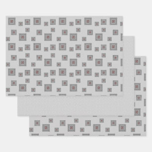 Alternatieve set van geodetische verlooppapier inpakpapier vel