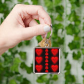 Alternatieve Sleutelhangers met rode harten (Hand)