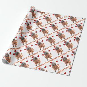 alternatieve spelling van LOVE is CAVOODLE Cadeaupapier