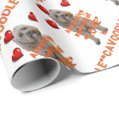 alternatieve spelling van LOVE is CAVOODLE Cadeaupapier (Rol Hoek)