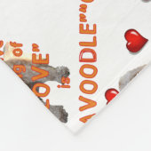 alternatieve spelling van LOVE is CAVOODLE Fleece Deken (Hoek)