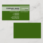 Alternatieve tafels - Donkergroen (336600) Visitekaartje (Voorkant / Achterkant)