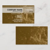 Alternatieve tafels - in de bomen - bruin visitekaartje (Voorkant / Achterkant)