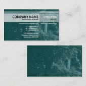 Alternatieve tafels - in de bomen - donkerdonker B Visitekaartje (Voorkant / Achterkant)