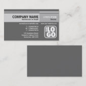 Alternatieve tafels (Logo) - Grijs Visitekaartje (Voorkant / Achterkant)