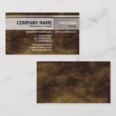 Alternatieve tafels - Planet Brown Visitekaartje (Voorkant / Achterkant)