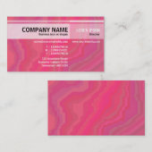 Alternatieve tafels - rood gemarmerd visitekaartje (Voorkant / Achterkant)