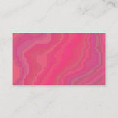 Alternatieve tafels - rood gemarmerd visitekaartje (Achterkant)