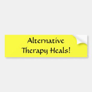 Alternatieve Therapy Heals! -Bumpersticker Bumpersticker