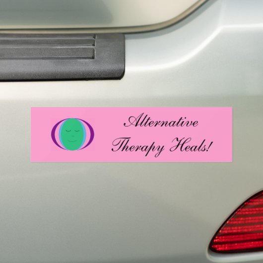 Alternatieve Therapy Heals! -Bumpersticker Bumpersticker (Op auto)