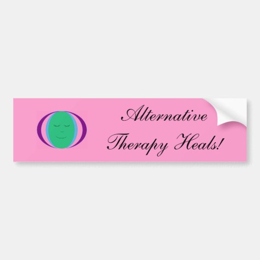 Alternatieve Therapy Heals! -Bumpersticker Bumpersticker (Voorkant)