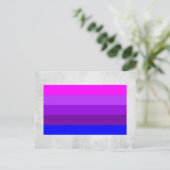 Alternatieve Transgender Pride Vlag Briefkaart (Staand voorkant)