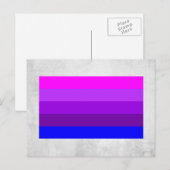 Alternatieve Transgender Pride Vlag Briefkaart (Voorkant / Achterkant)