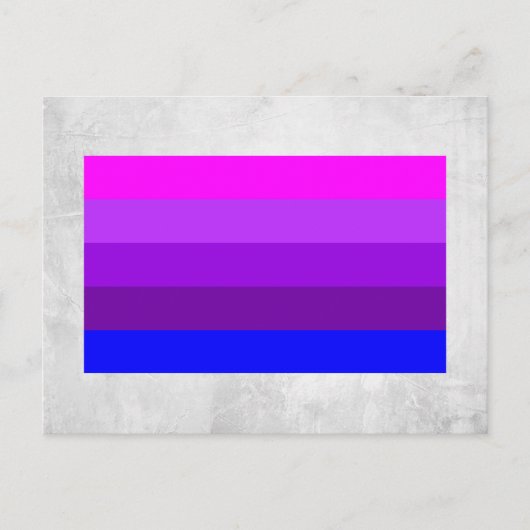Alternatieve Transgender Pride Vlag Briefkaart (Voorkant)