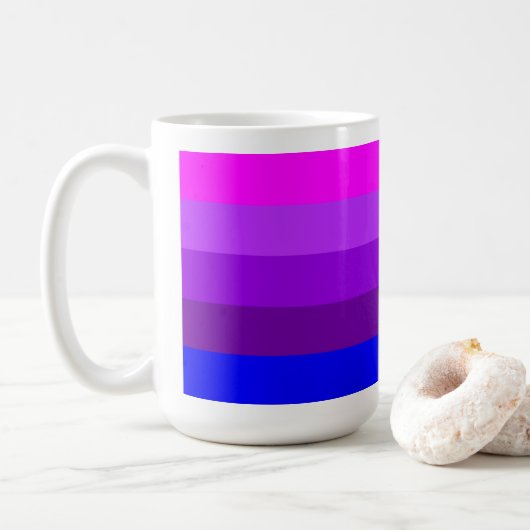 Alternatieve Transgender Pride Vlag Koffiemok (Met donut)
