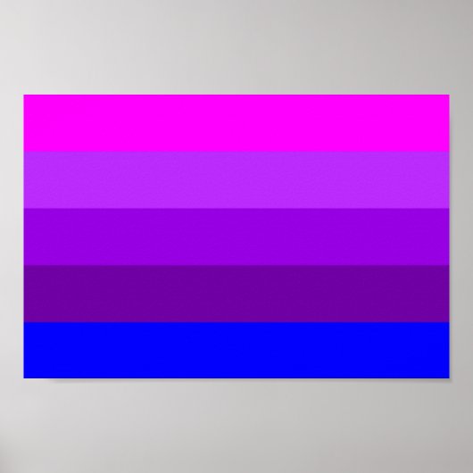 Alternatieve Transgender Pride Vlag Poster (Voorkant)